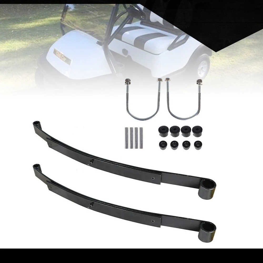 Heavy Duty Rear 2 Leaf Spring Kit With Bushing & Sleeves For EZGO RXV Golf Cart
Heavy Duty Rear 2 Leaf Spring Kit With Bushing & Sleeves For EZGO RXV Golf Cart