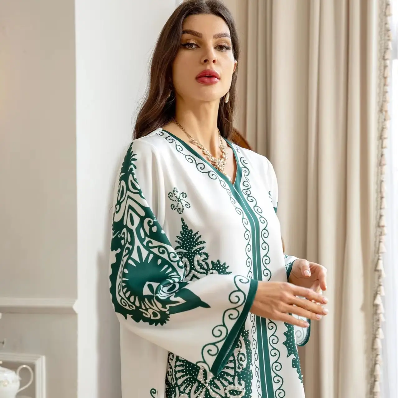 UNI Modest Diamond Muslim Dress Women Abaya Ramadan Turkey Kaftan Islamic Eid Print Robe Femme Jalabiya Caftan Morocco Vestidos
UNI Modest Diamond Muslim Dress Women Abaya Ramadan Turkey Kaftan Islamic Eid Print Robe Femme Jalabiya Caftan Morocco Vestidos