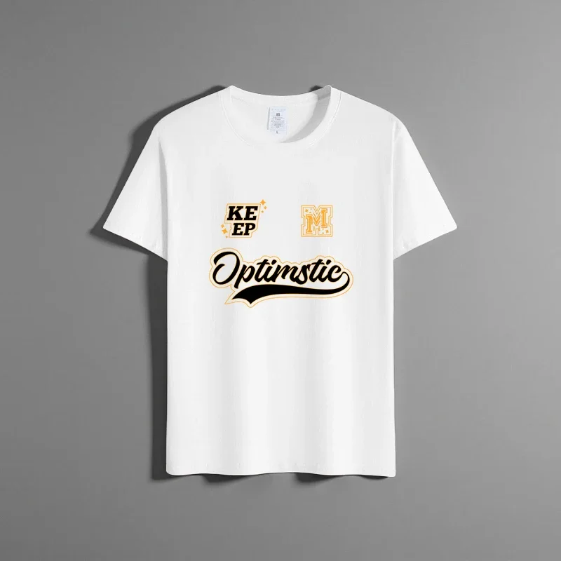 Summer new unisex versatile pure cotton T-shirt fashionable casual round neck top breathable loose fit print short sleeved shirt
Summer new unisex versatile pure cotton T-shirt fashionable casual round neck top breathable loose fit print short sleeved shirt