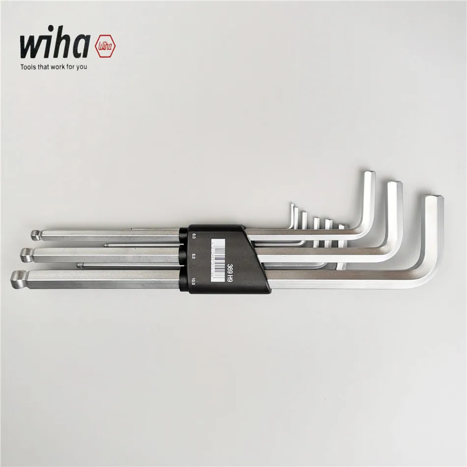 WIHA Germany L-shaped hexagon socket head ball wrench 9-piece set 02292 / SB 369 H9
WIHA Germany L-shaped hexagon socket head ball wrench 9-piece set 02292 / SB 369 H9