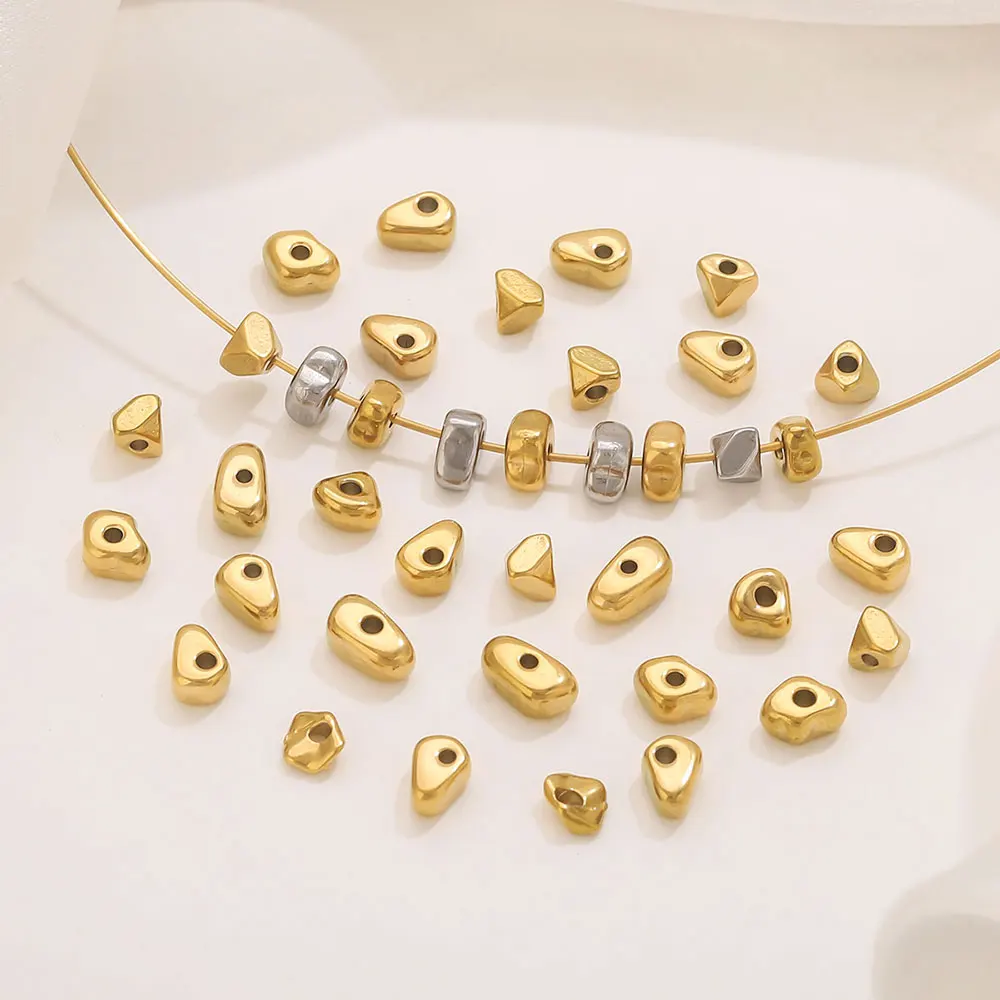 10pcs Stainless Steel Irregular Decorative Beads Interval Beads Jewelry Making Accessories DIY Women Necklace Bracelet Wholesale
10pcs Stainless Steel Irregular Decorative Beads Interval Beads Jewelry Making Accessories DIY Women Necklace Bracelet Wholesale
