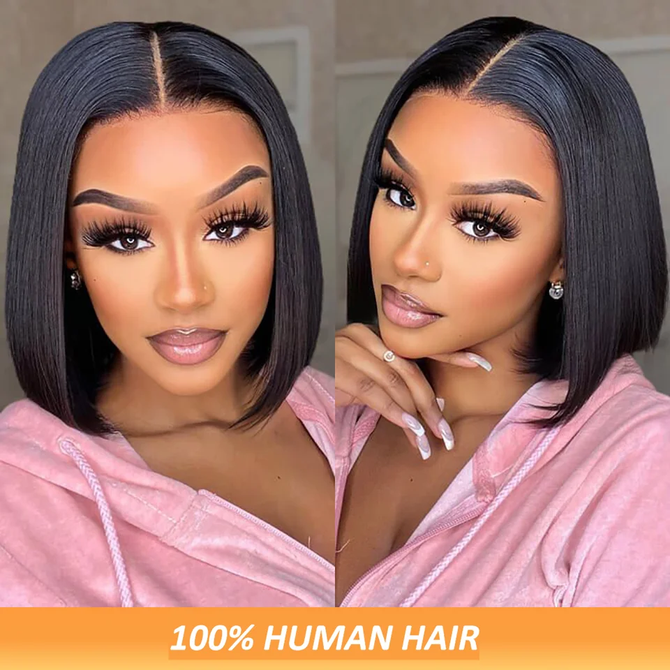 Wear and Go Short Straight Bob Human Hair Lace Wig For Women Brazilian Remy Hair Glueless Pixie Middle Part Lace Easy Wig
Wear and Go Short Straight Bob Human Hair Lace Wig For Women Brazilian Remy Hair Glueless Pixie Middle Part Lace Easy Wig