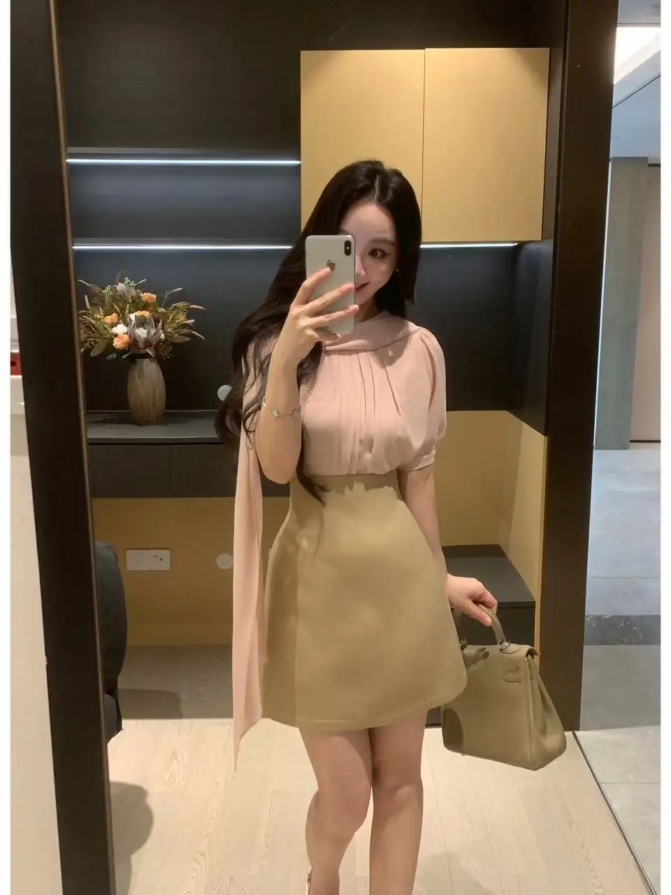 XINYI Summer Pearl Chiffon Top High Waist Skirt Two Piece Set Casual Style Pure Color Short Sleeve Fashionable Women's E...
XINYI Summer Pearl Chiffon Top High Waist Skirt Two Piece Set Casual Style Pure Color Short Sleeve Fashionable Women's E...