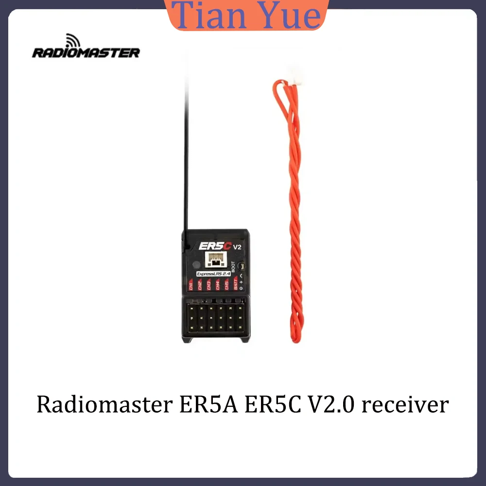 Радиоприемник Radiomaster ER5C V2.0 2.4ГГц ELRS PWM V2 5-канальный 2.4G ExpressLRS RX облегченный для радиоуправляемых FPV моделей автомобилей и судов
Радиоприемник Radiomaster ER5C V2.0 2.4ГГц ELRS PWM V2 5-канальный 2.4G ExpressLRS RX облегченный для радиоуправляемых FPV моделей автомобилей и судов