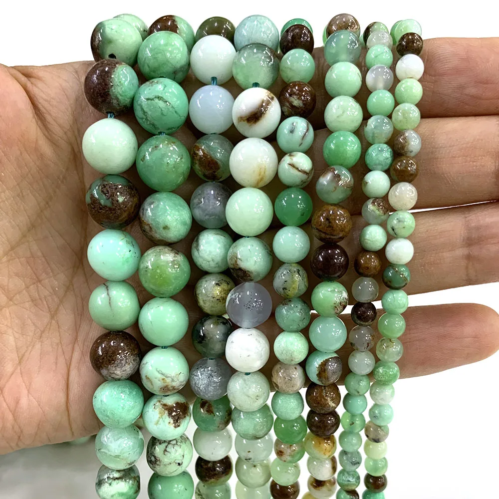 4/6/8/10mm Australia Chrysoprase Jade Natural Gemstone Smooth Round Loose Crystal Stones for Jewelry Making DIY Design Accessory
4/6/8/10mm Australia Chrysoprase Jade Natural Gemstone Smooth Round Loose Crystal Stones for Jewelry Making DIY Design Accessory