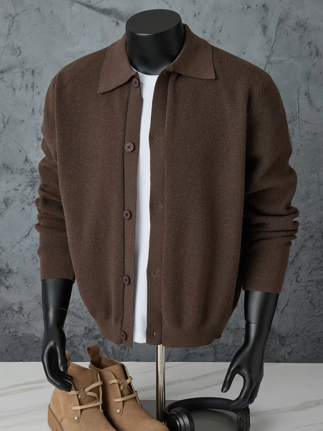 Korean Sle Long Sve Knitted Cardigan Harajuku Sle Knitted Sweater Artistic Outerwear Top for Men Casual Comfortable Po...
Korean Sle Long Sve Knitted Cardigan Harajuku Sle Knitted Sweater Artistic Outerwear Top for Men Casual Comfortable Po...