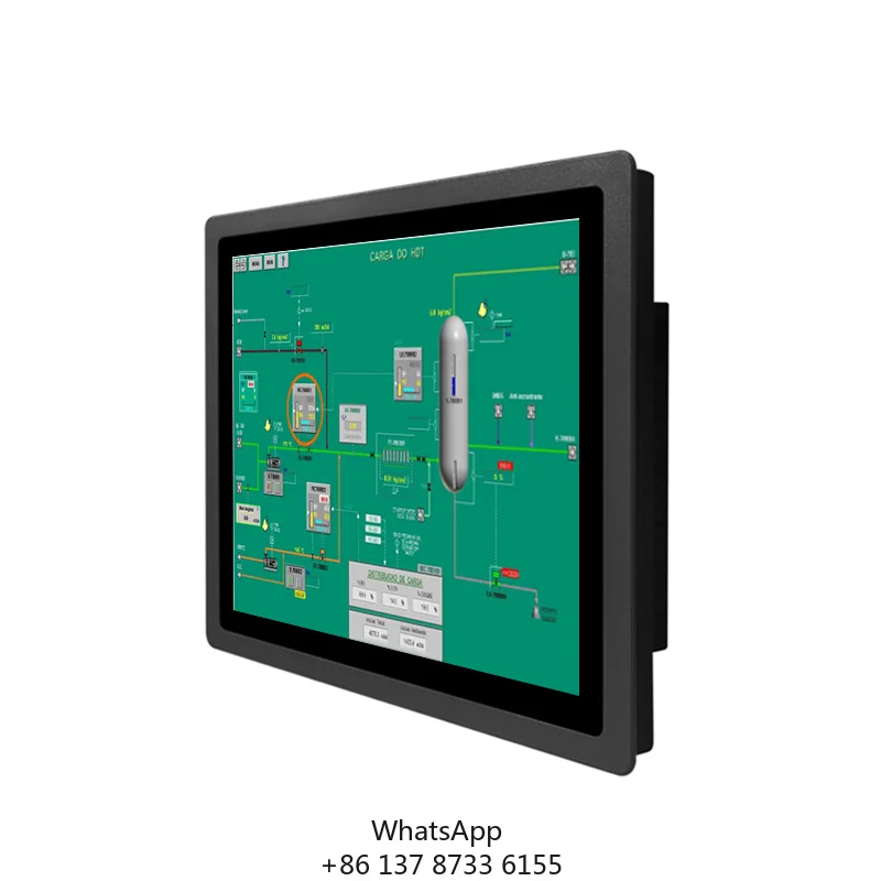 KINGONE All Aluminum Embedded Vesa Wifi Rj45 Fanless 12V Enclosure Industrial Tablet 19 INCH Touch Screen Industrial Pc Panel