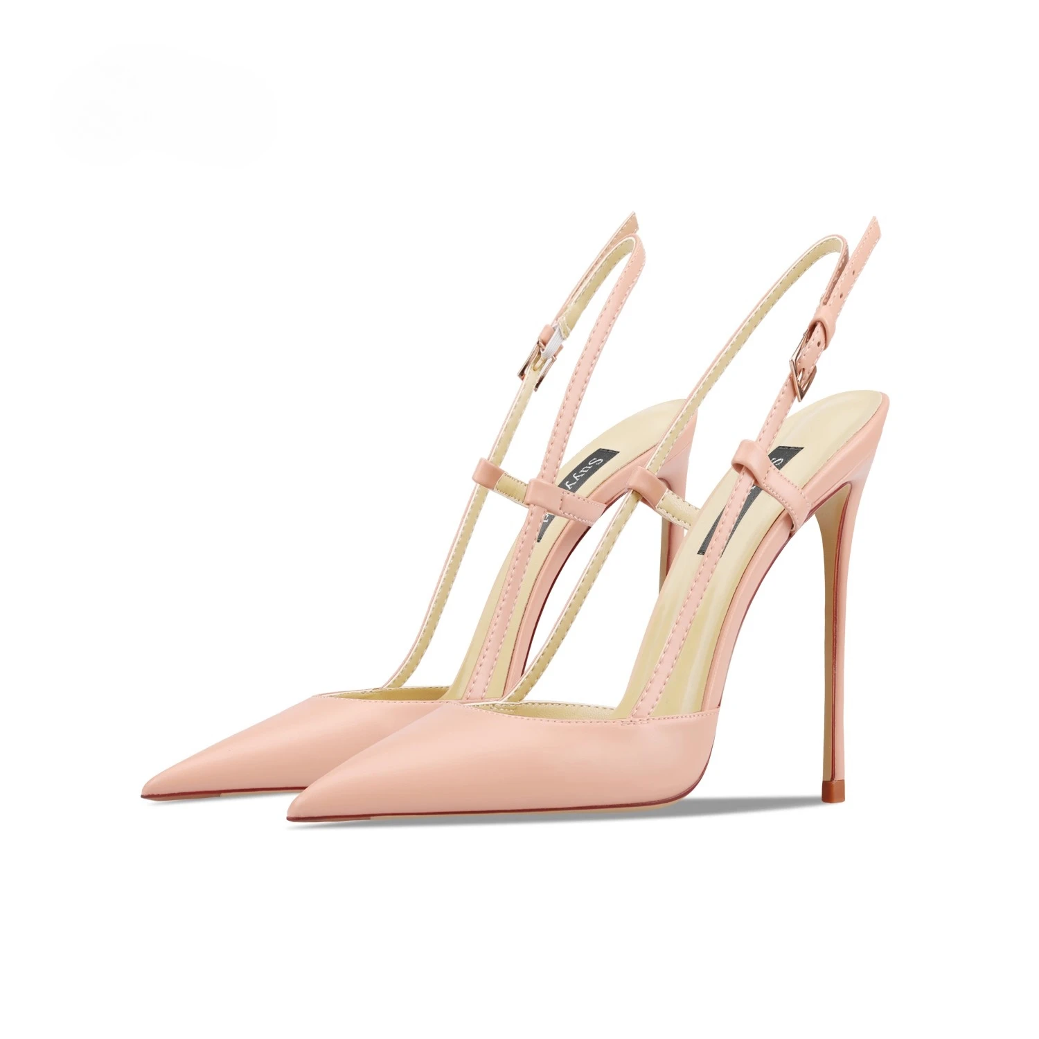 Bare leather edge buckle straight strap sandals for women, new pointed shallow mouth slim heel fashionable single shoe
Bare leather edge buckle straight strap sandals for women, new pointed shallow mouth slim heel fashionable single shoe