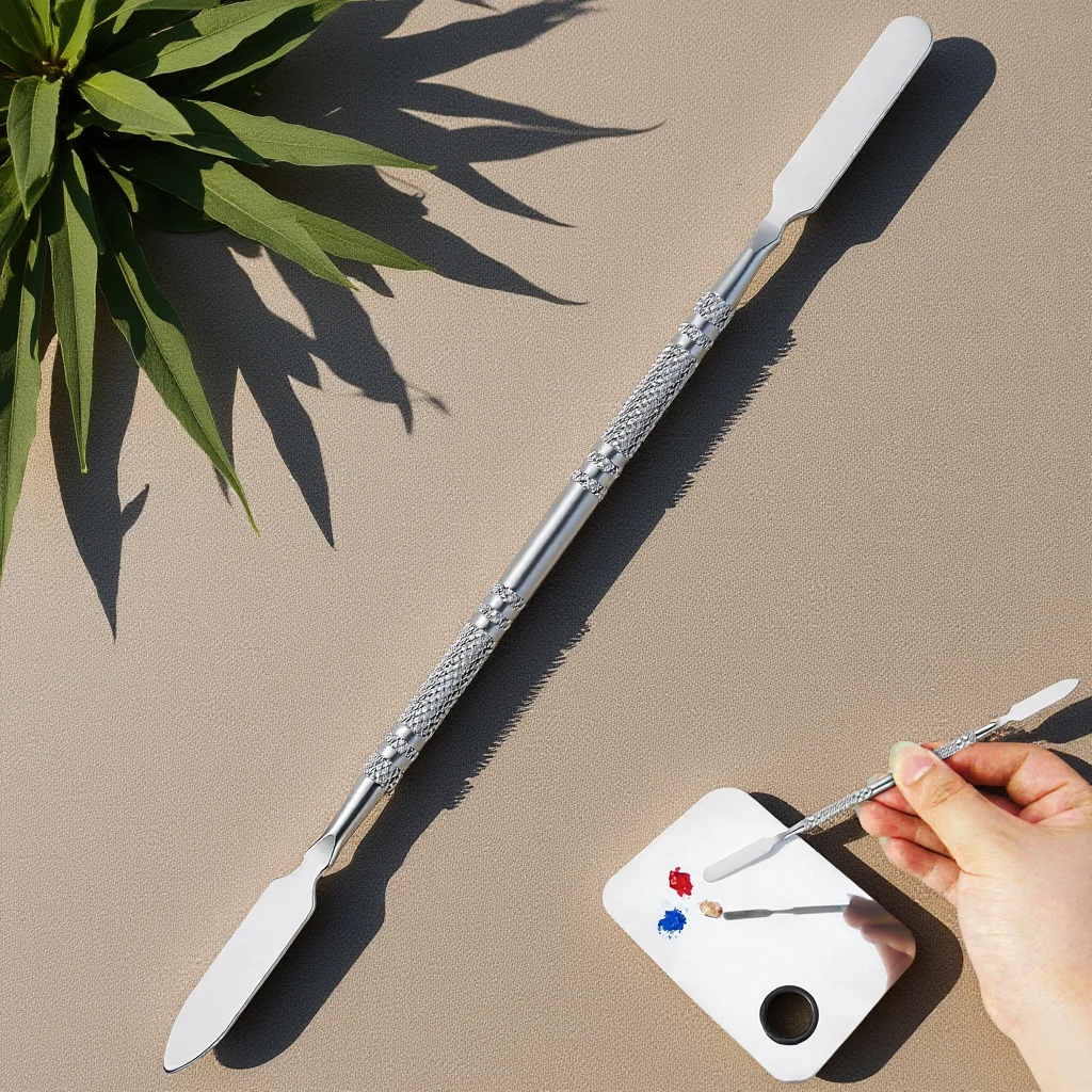 Stainless Steel Makeup Mixing Bar Silver Embossing Rod for Foundation Lipstick Concealer Mixing Tool Durable Household
Stainless Steel Makeup Mixing Bar Silver Embossing Rod for Foundation Lipstick Concealer Mixing Tool Durable Household