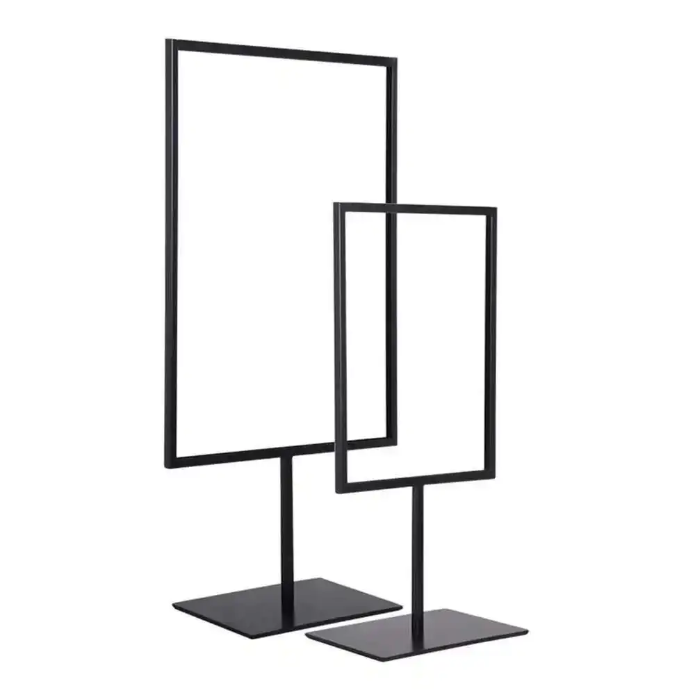 1pcs Iron Advertising Poster Label Stand A4 Black White Double-size Display Holder
1pcs Iron Advertising Poster Label Stand A4 Black White Double-size Display Holder
