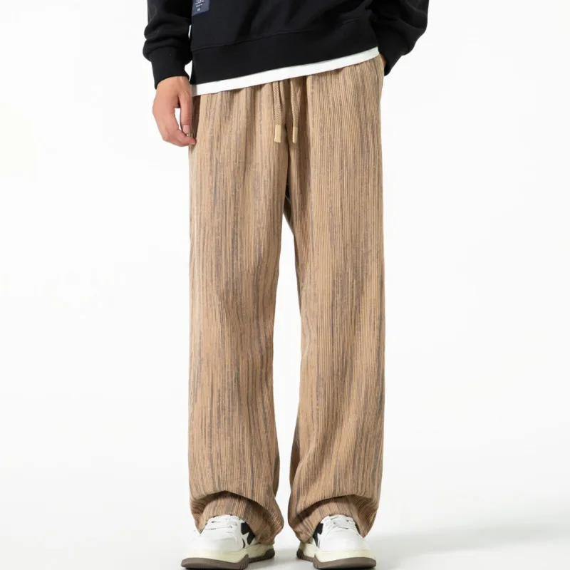 Мужские зимние модные универсальные висячие брюки прямого кроя, свободные повседневные брюки в китайскую полоску в стиле ретро с галстуком-красителем
Мужские зимние модные универсальные висячие брюки прямого кроя, свободные повседневные брюки в китайскую полоску в стиле ретро с галстуком-красителем
