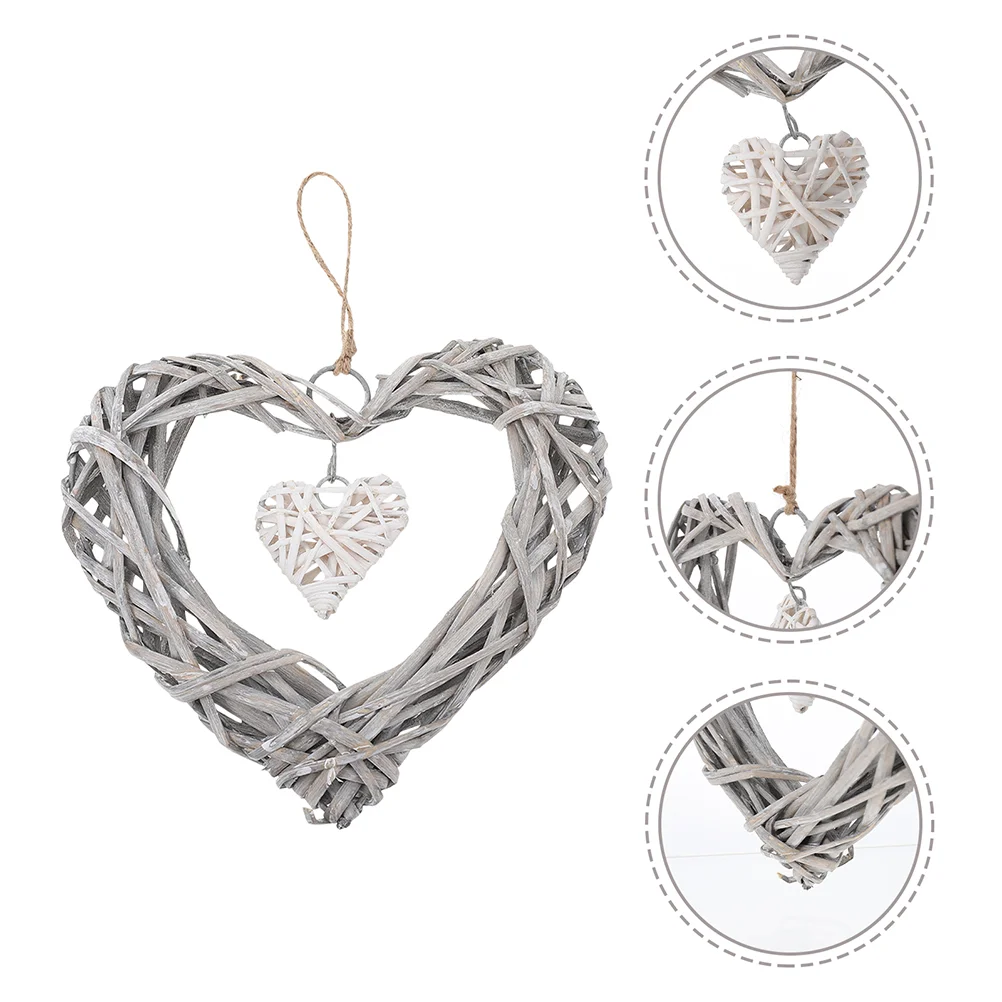 3 Pcs Heart Craft Hanging Wreath Decor Wall Decoration for Living Room Door Wicker Rattan
3 Pcs Heart Craft Hanging Wreath Decor Wall Decoration for Living Room Door Wicker Rattan