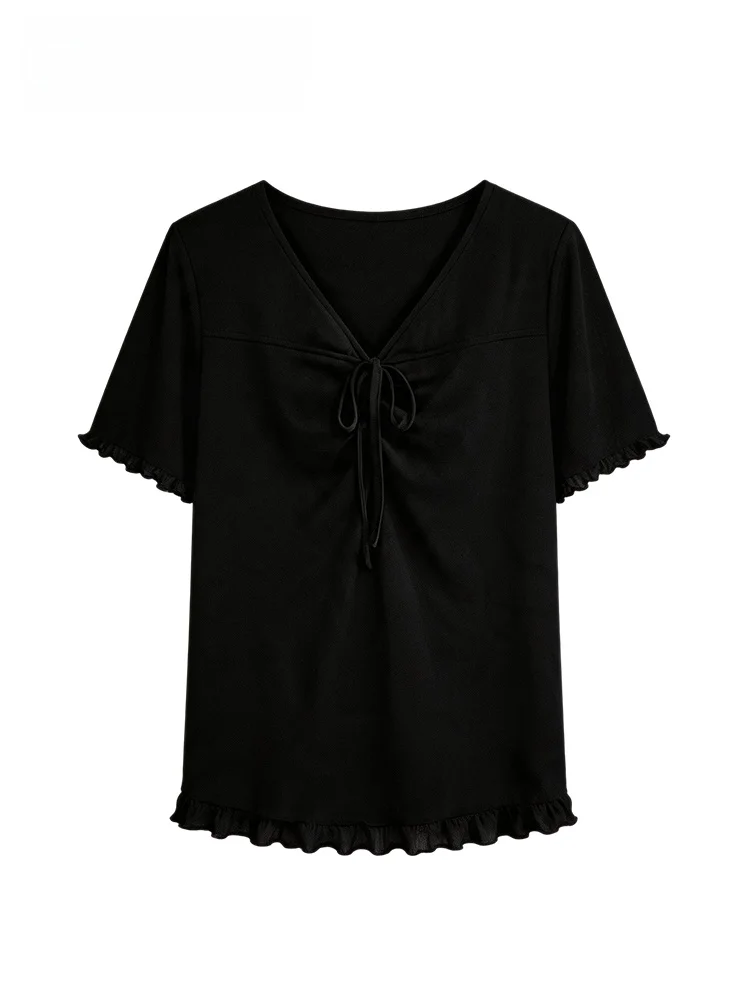Cara CLUB plus Size Short Sleeve T-Shirt Women's Summer New Style Fat Sister Trendy Anti-Aging Wooden Ear Shoulder Top
Cara CLUB plus Size Short Sleeve T-Shirt Women's Summer New Style Fat Sister Trendy Anti-Aging Wooden Ear Shoulder Top