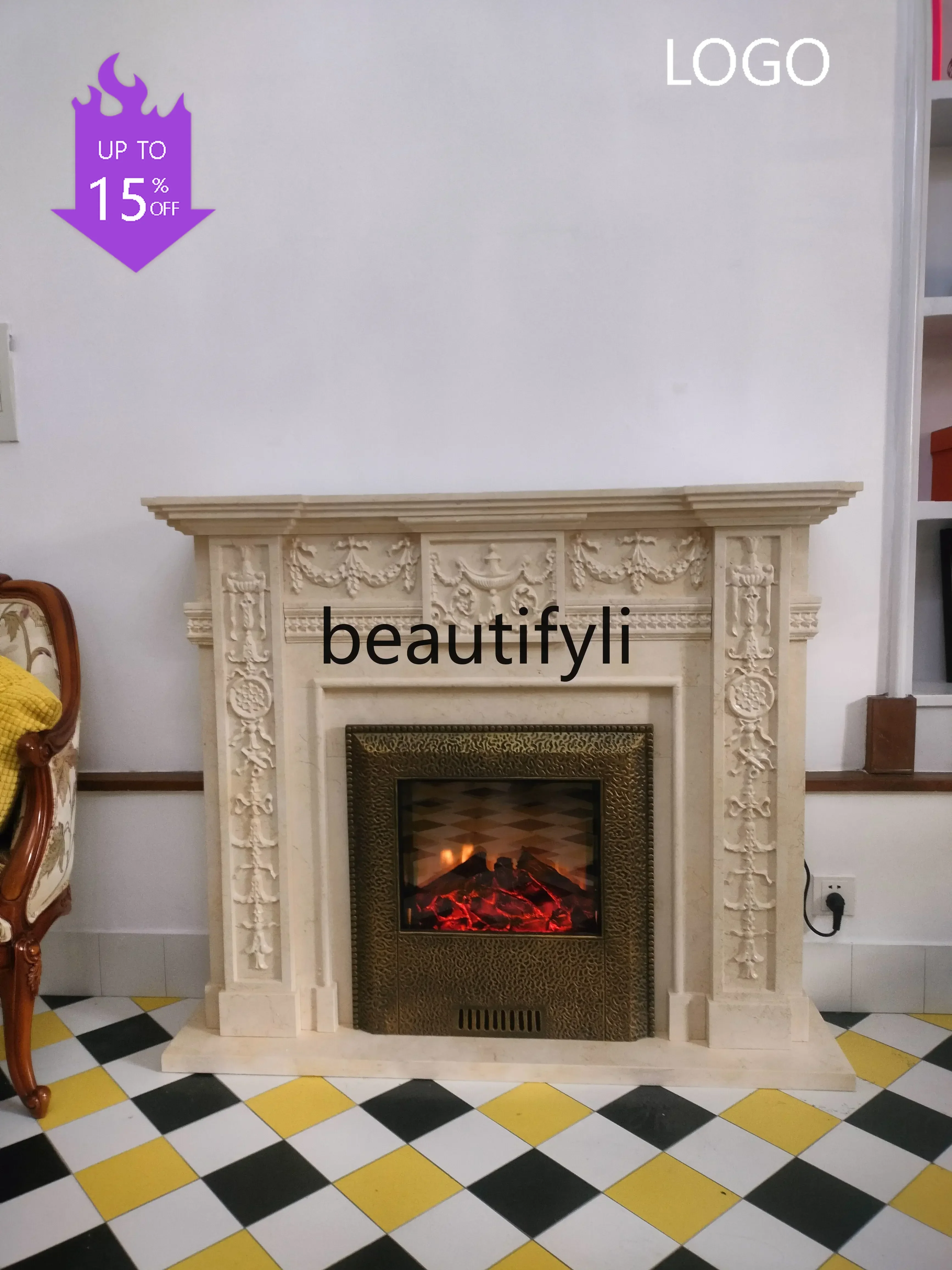 PPP Marble white marble cared fireplace European mantel American T background wall decoratie cabinet
PPP Marble white marble cared fireplace European mantel American T background wall decoratie cabinet