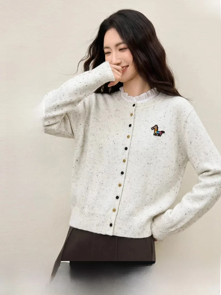 Spring 2026 Women's Open Cardigan Sweater Loose Long Sve round Ne Dot Knitwear Slimming Soft Casual Top
Spring 2026 Women's Open Cardigan Sweater Loose Long Sve round Ne Dot Knitwear Slimming Soft Casual Top