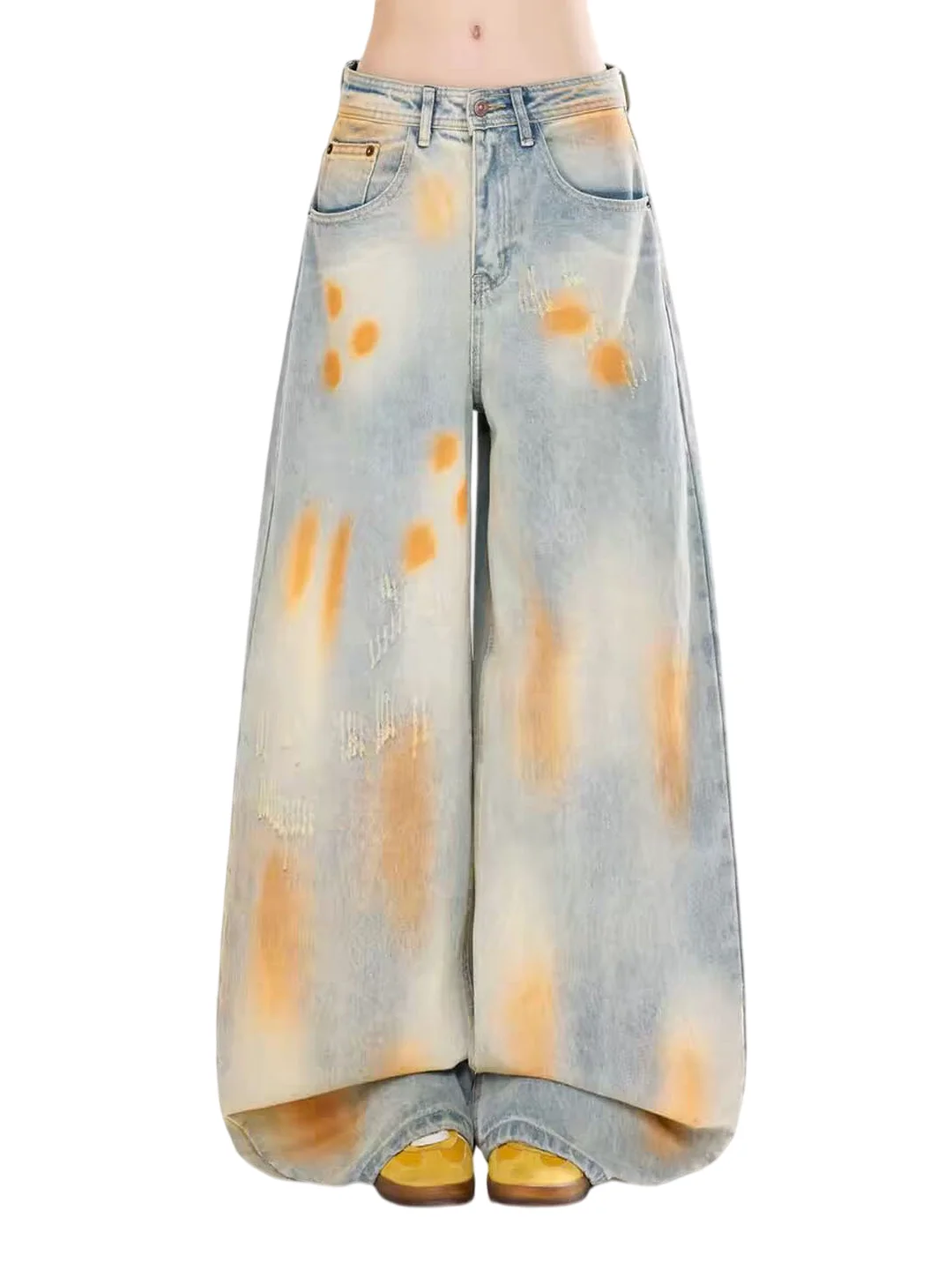 Summer Thin Wide Leg Jeans Women's Loose Straight Drapey Long Pants High Waist Comfortable Cotton Denim Casual Trousers
Summer Thin Wide Leg Jeans Women's Loose Straight Drapey Long Pants High Waist Comfortable Cotton Denim Casual Trousers