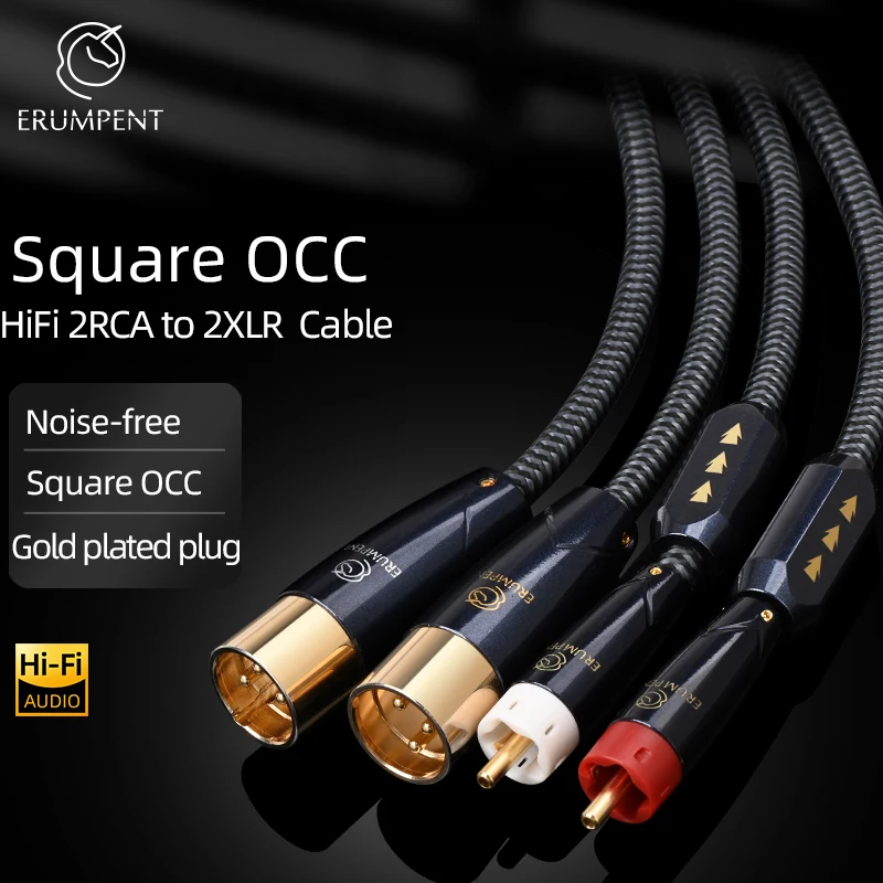 HiFi кабель от 2RCA до 2XLR для микрофонного микшера усилителя Высококачественный квадратный OCC двойной XLR гнездо/папа на двойной RCA штекер аудио провод
HiFi кабель от 2RCA до 2XLR для микрофонного микшера усилителя Высококачественный квадратный OCC двойной XLR гнездо/папа на двойной RCA штекер аудио провод
