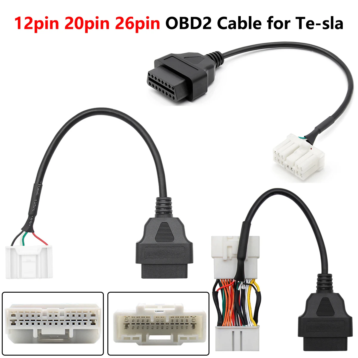 12/20/26-контактный разъем «папа» на 16-контактный кабель для Tes-la Model Y OBD2 Кабель для Tes-la Model 3 OBD диагностические автомобильные инструменты автоадаптер 
12/20/26-контактный разъем «папа» на 16-контактный кабель для Tes-la Model Y OBD2 Кабель для Tes-la Model 3 OBD диагностические автомобильные инструменты автоадаптер