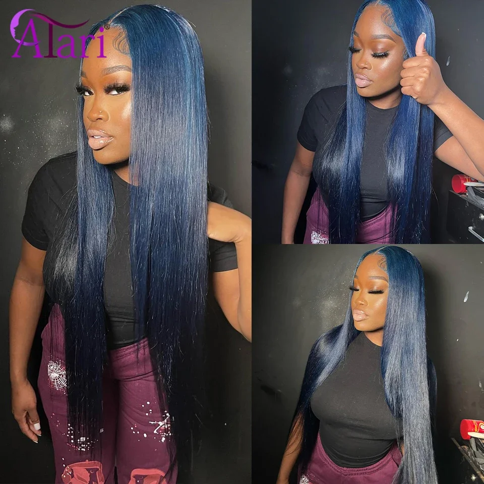 Dark Blue Colored 13x6 13x4 Lace Frontal Straight Human Hair Wigs Transparent 5x5 Closure Remy Hair Wig Pre Plucked for Women
Dark Blue Colored 13x6 13x4 Lace Frontal Straight Human Hair Wigs Transparent 5x5 Closure Remy Hair Wig Pre Plucked for Women