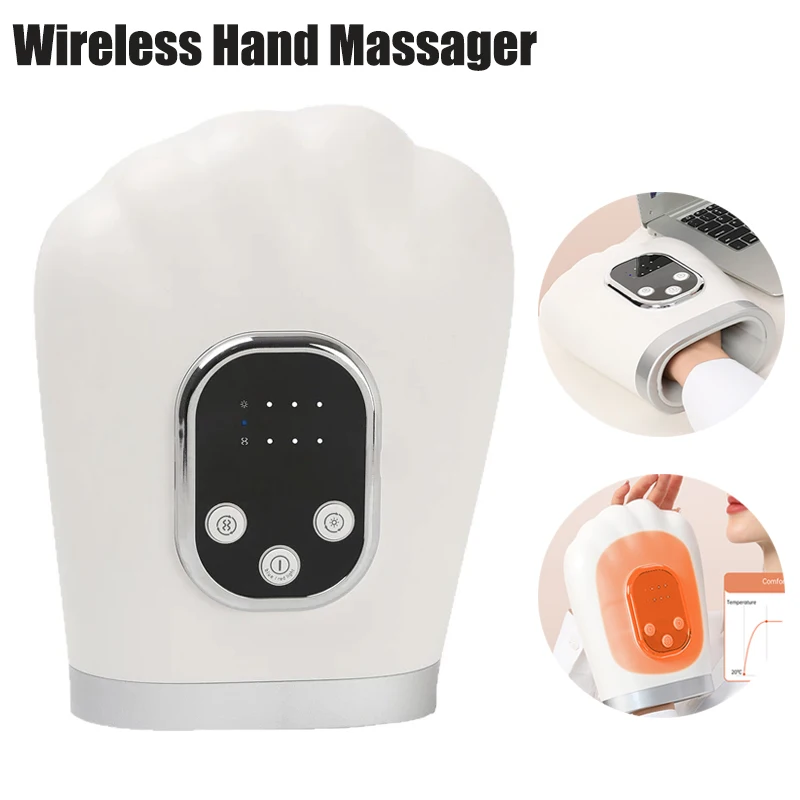 Electric Wireless Hand Massager Airbag Kneading Massage For Joint Massage Wrist And Palm Hot Compress Finger & Hand Massager
Electric Wireless Hand Massager Airbag Kneading Massage For Joint Massage Wrist And Palm Hot Compress Finger & Hand Massager