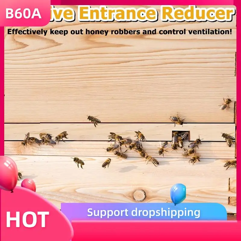 B60A Beehive Entrance Reducer,6 Pack Wooden Hive Entrance Reducer 10 Frame Beehive Supplies With 2 Size Openings Control Warm
B60A Beehive Entrance Reducer,6 Pack Wooden Hive Entrance Reducer 10 Frame Beehive Supplies With 2 Size Openings Control Warm