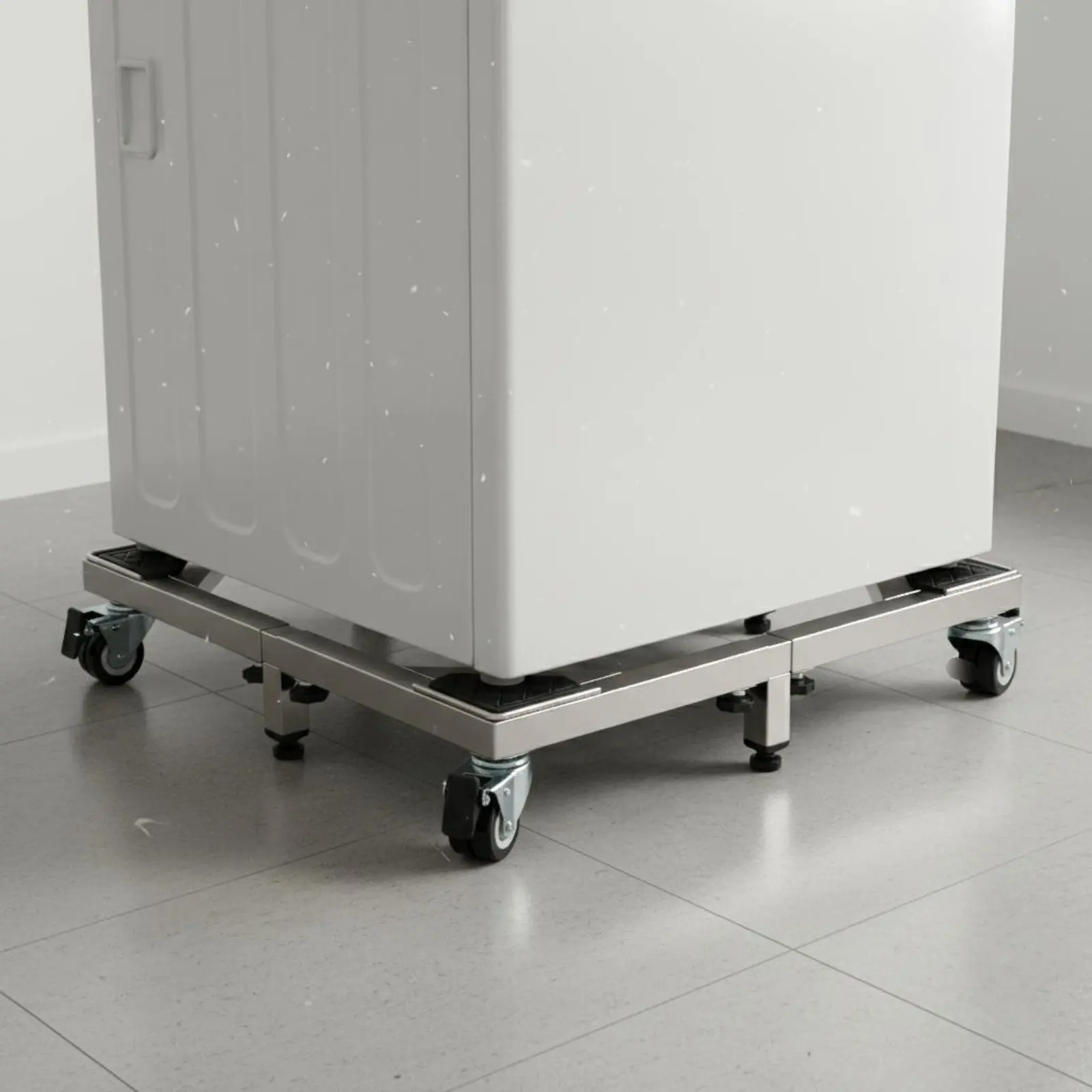 Adjustable Mobile Base Thickened Stainless Steel Rolling Appliance Stand Washing Machine Stand Easy to Assemble for Kitchen
Adjustable Mobile Base Thickened Stainless Steel Rolling Appliance Stand Washing Machine Stand Easy to Assemble for Kitchen