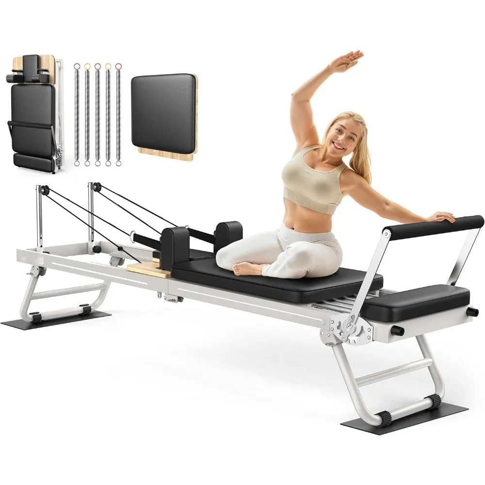 Luxury Pilates Reformer, 89'' Foldable Pilates Machine & Equipment for Home Use and Gym Workout, with Springs and Jumpboard
Luxury Pilates Reformer, 89'' Foldable Pilates Machine & Equipment for Home Use and Gym Workout, with Springs and Jumpboard