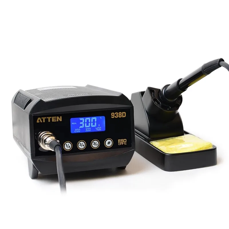 Electric soldering iron AT938D industrial grade digital display anti-static constant temperature soldering table
Electric soldering iron AT938D industrial grade digital display anti-static constant temperature soldering table