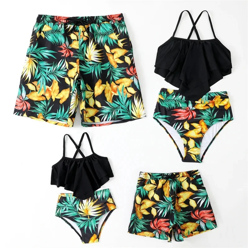 2025 Leaf Swimsuits Family Matching Outfits Look Ruffled Mother Daughter Swimwear Mommy and Me Clothes Father Son Swim Trunks
2025 Leaf Swimsuits Family Matching Outfits Look Ruffled Mother Daughter Swimwear Mommy and Me Clothes Father Son Swim Trunks