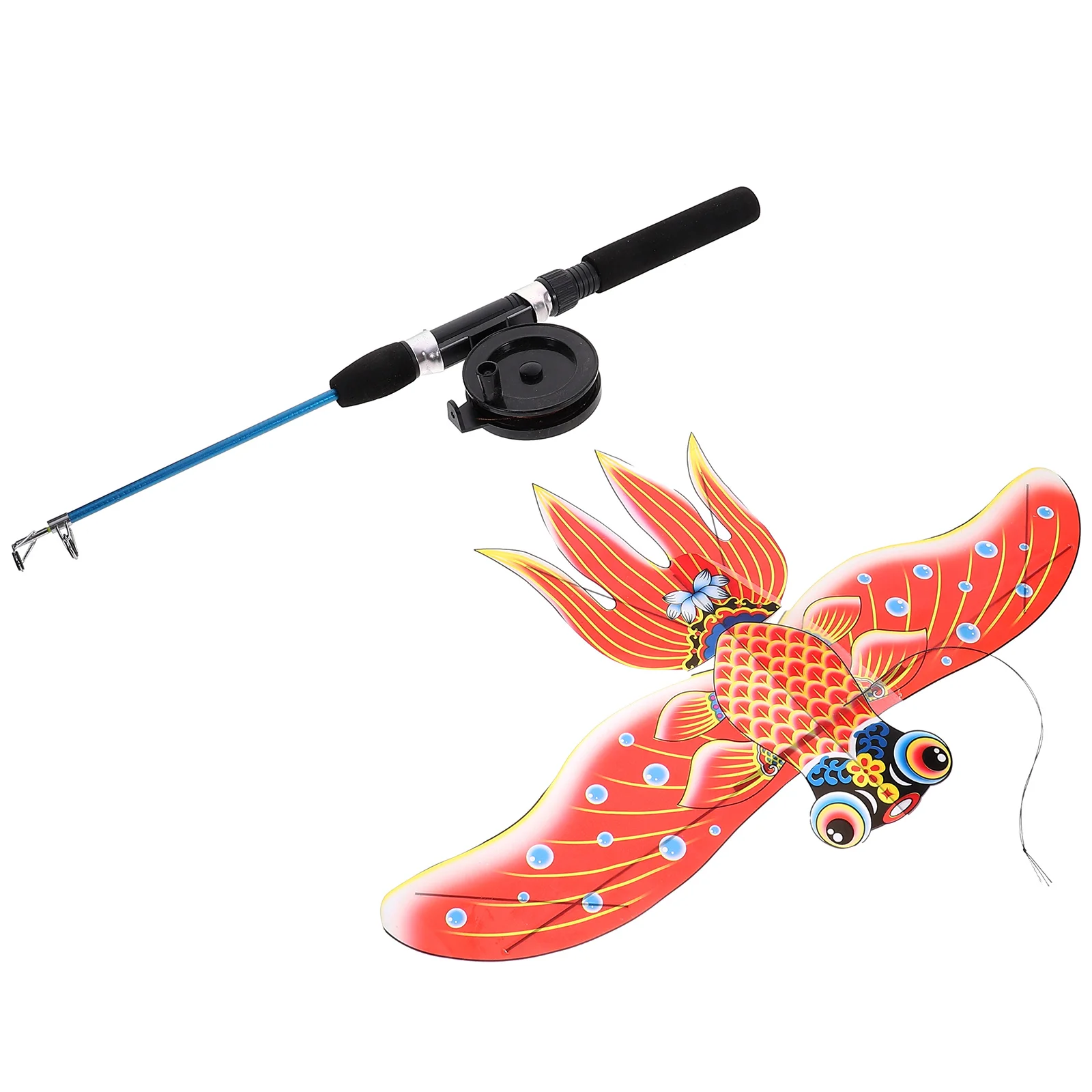 Fishing Rod Kite 70cm Black Pole 30m Line Cartoon Animal Design Kids Toy Lightweight Portable Outdoor Beach Use
Fishing Rod Kite 70cm Black Pole 30m Line Cartoon Animal Design Kids Toy Lightweight Portable Outdoor Beach Use