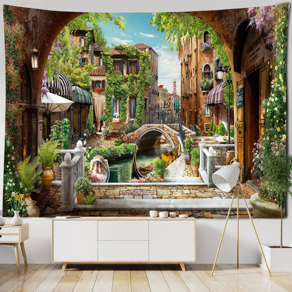 Nordic Castle Window Sea View Wall Hanging Tapestry Decoration Blanket Curtain Hanging At Home Bedroom Living Room Decoration
Nordic Castle Window Sea View Wall Hanging Tapestry Decoration Blanket Curtain Hanging At Home Bedroom Living Room Decoration