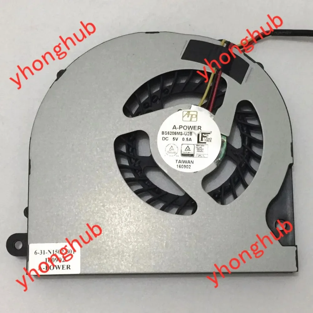 BS5205MS-U2B 6-31-N1502-301 TR G170T-K2 Охлаждающий вентилятор для сервера DC 5 В 0,50 А 3-проводной
BS5205MS-U2B 6-31-N1502-301 TR G170T-K2 Охлаждающий вентилятор для сервера DC 5 В 0,50 А 3-проводной