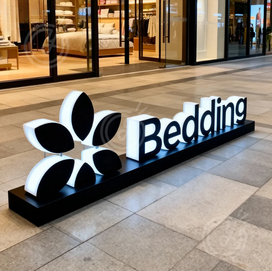 Пользовательские 3D светодиодная подсветка для бизнеса персонализированные уличные рекламные вывески с подсветкой буквенный светильник дизайн постельные принадлежности большая вывеска
Пользовательские 3D светодиодная подсветка для бизнеса персонализированные уличные рекламные вывески с подсветкой буквенный светильник дизайн постельные принадлежности большая вывеска