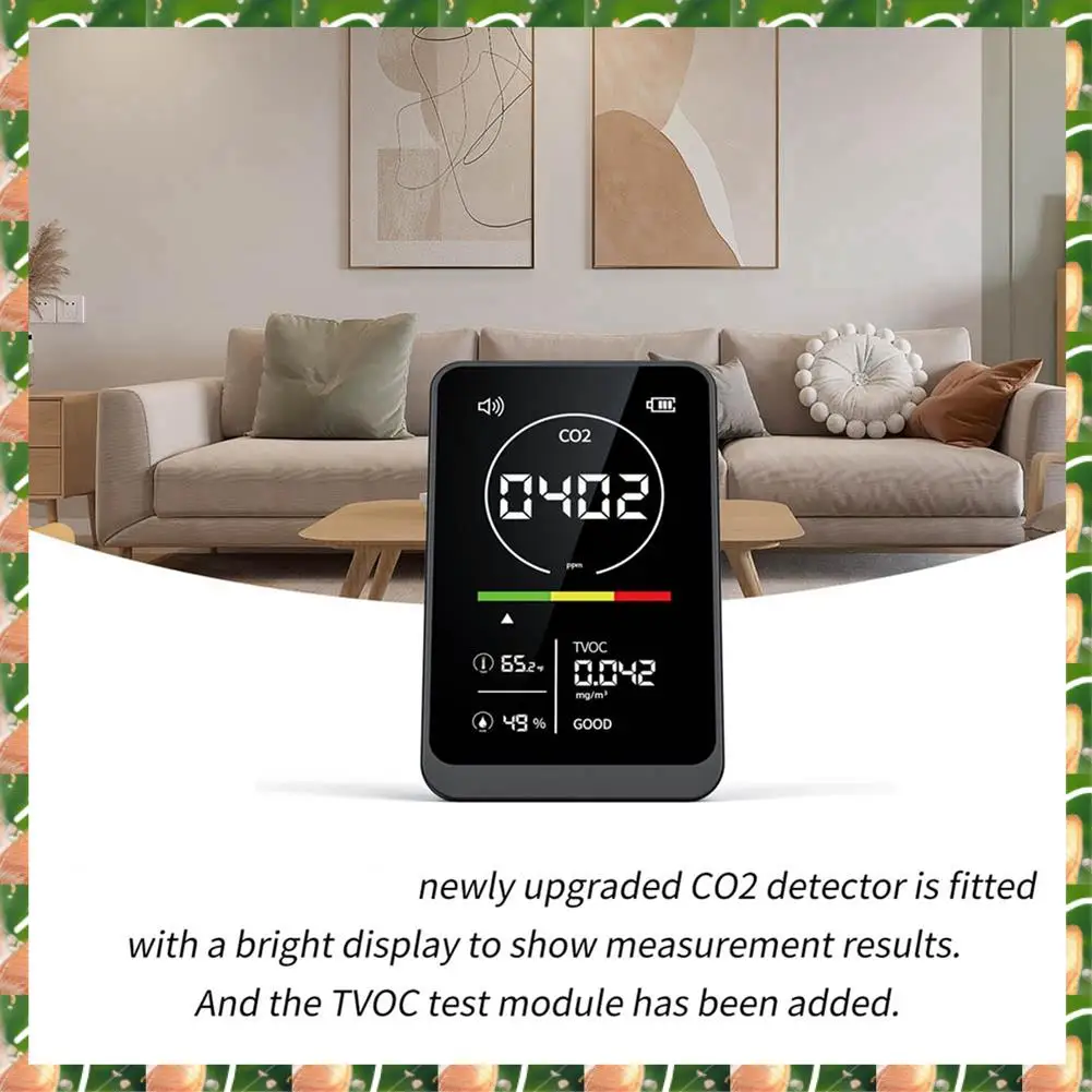 JAJA 4 в 1, цифровой измеритель качества воздуха, перезаряжаемый CO2 TVOC, монитор температуры и влажности, детектор CO2 с сигнализацией для дома
JAJA 4 в 1, цифровой измеритель качества воздуха, перезаряжаемый CO2 TVOC, монитор температуры и влажности, детектор CO2 с сигнализацией для дома