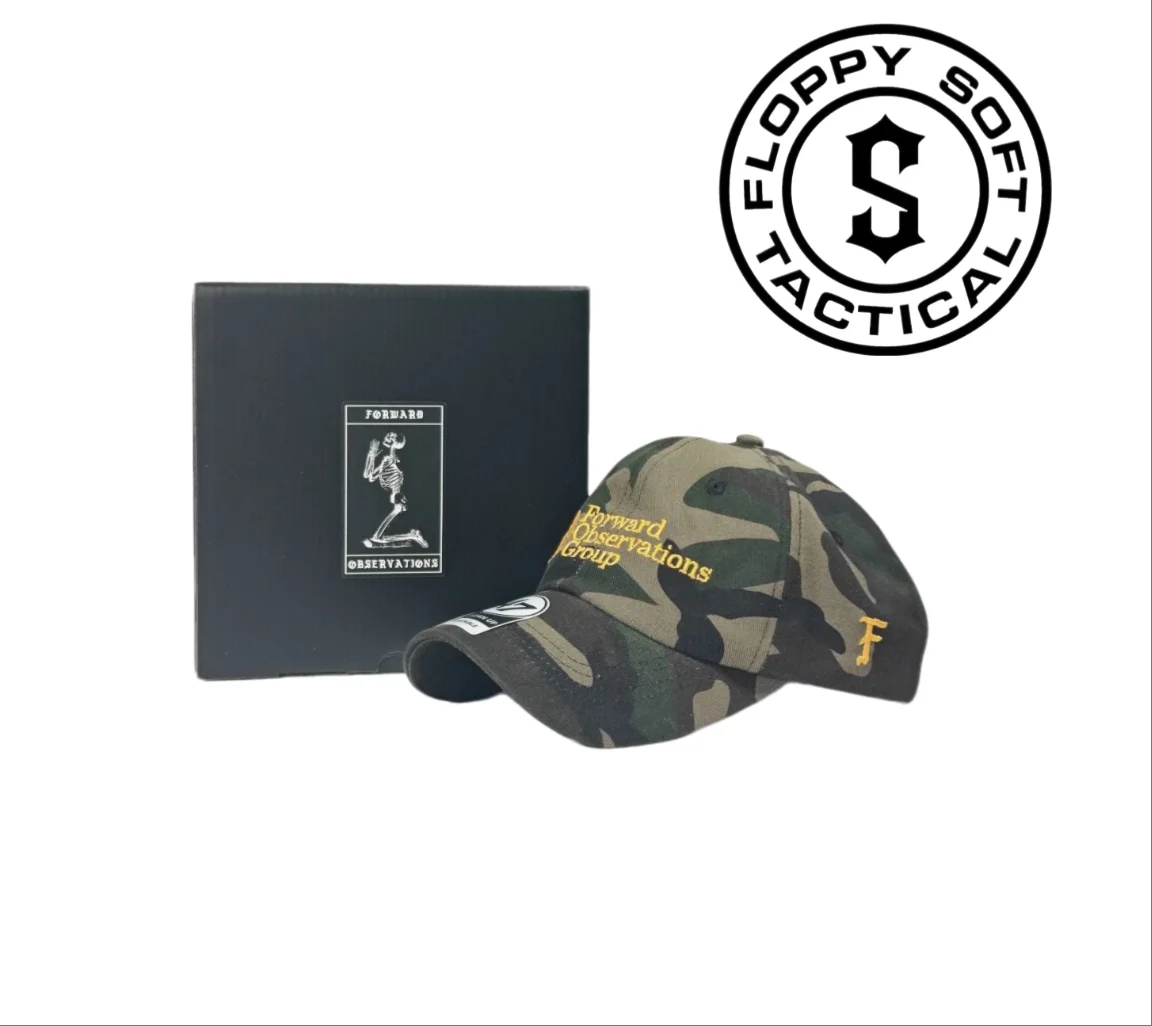 Forward Observations Group's new camouflage soft top dad hat
Forward Observations Group's new camouflage soft top dad hat
