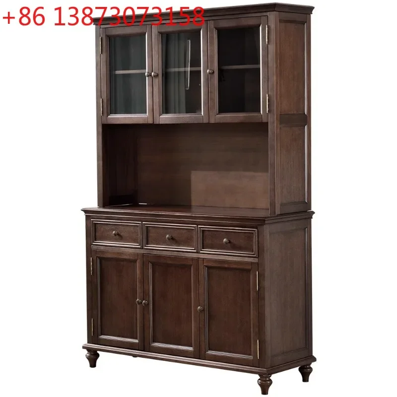 American solid wood dining side living room wine high cabinet integrated wall storage tea cabinet storage
American solid wood dining side living room wine high cabinet integrated wall storage tea cabinet storage