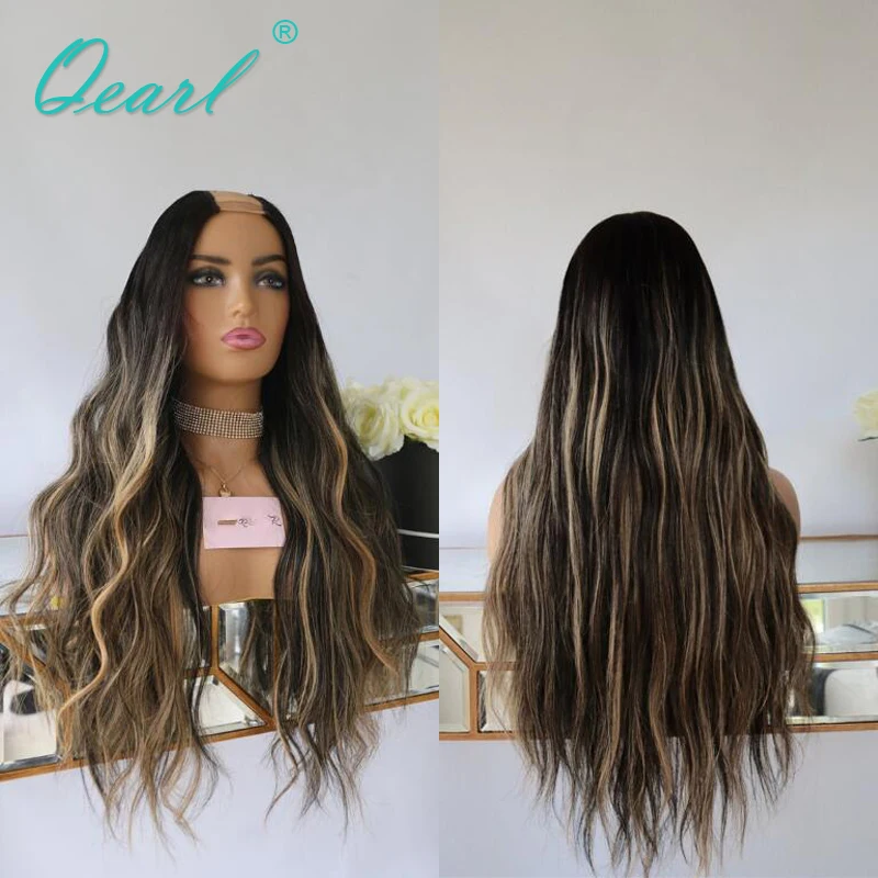 Thick Human Hair Wig for Women Ombre Black Honey Blonde Highlights U Part Wigs 2x4 Brazilian Cheap Wig Natural Wave 180% Qearl
Thick Human Hair Wig for Women Ombre Black Honey Blonde Highlights U Part Wigs 2x4 Brazilian Cheap Wig Natural Wave 180% Qearl