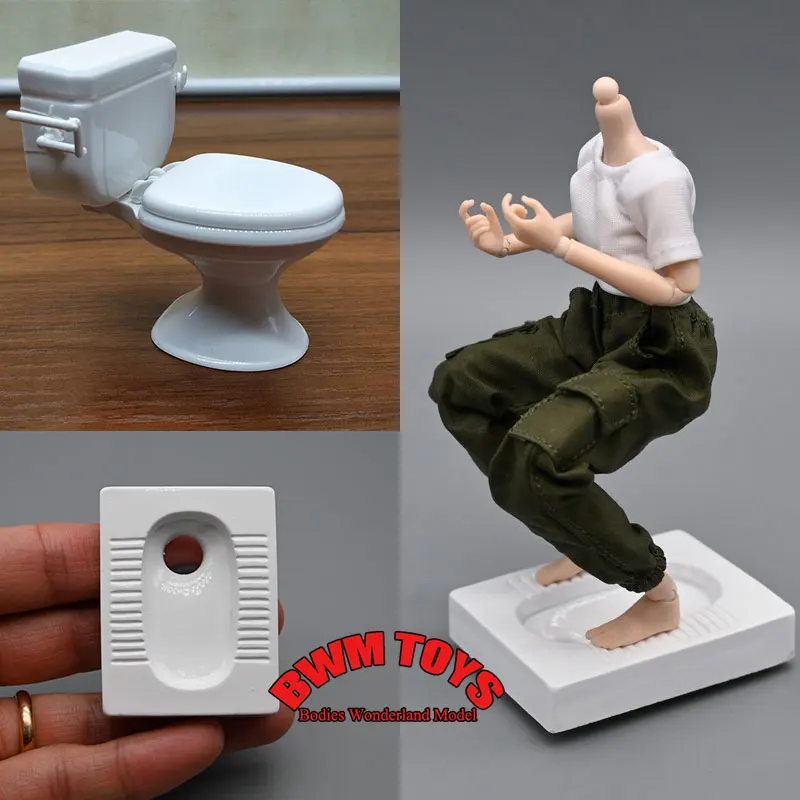 In Stock 1/12 Scale Soldier Dollhouse Scene Accessories Mini Toilet Bowl For 6inch Action Figure Doll DIY
In Stock 1/12 Scale Soldier Dollhouse Scene Accessories Mini Toilet Bowl For 6inch Action Figure Doll DIY