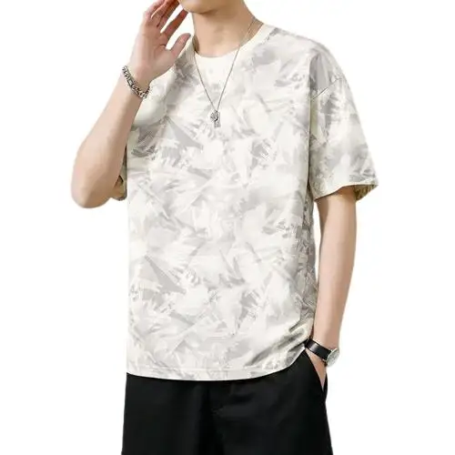 Men's Ice Silk T-irt Summer 2024 Faion Casual ort Sve Premium Feeling Polyester Fiber Anti-Wrinkle Ciscape Print
Men's Ice Silk T-irt Summer 2024 Faion Casual ort Sve Premium Feeling Polyester Fiber Anti-Wrinkle Ciscape Print