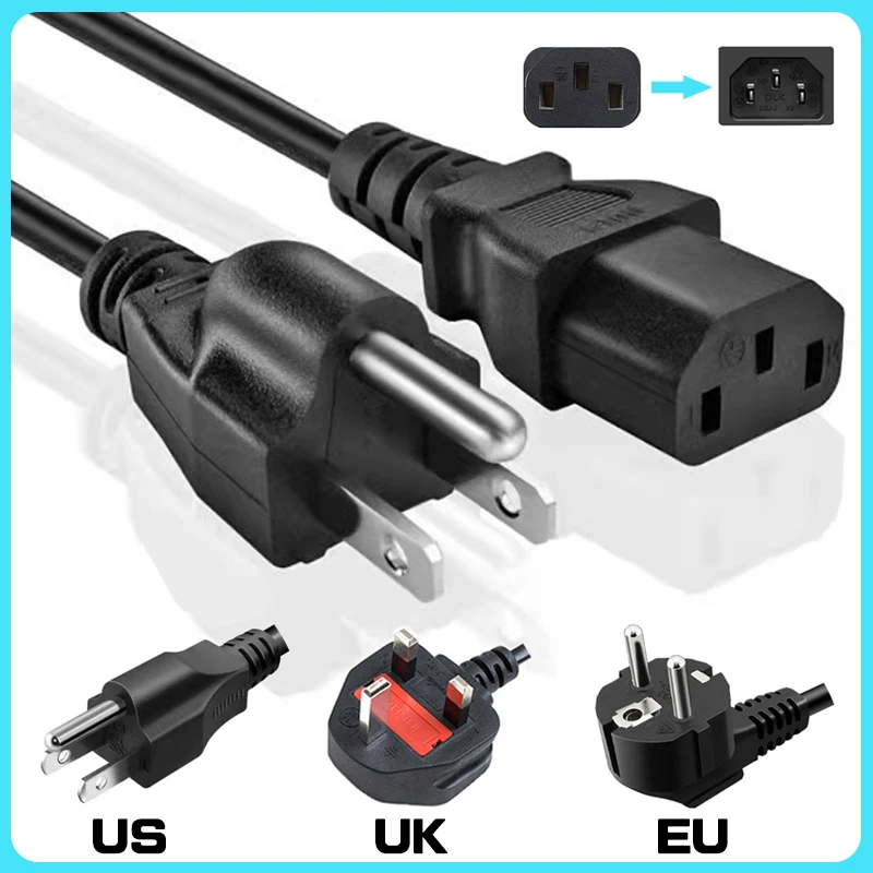 【Fast Delivery】1.5M 3 Pin AC Power Cord US/UK/EU Plug 500W/2500W Power Cord For PC LCD Monitor Laptop Printer Power Supply
【Fast Delivery】1.5M 3 Pin AC Power Cord US/UK/EU Plug 500W/2500W Power Cord For PC LCD Monitor Laptop Printer Power Supply