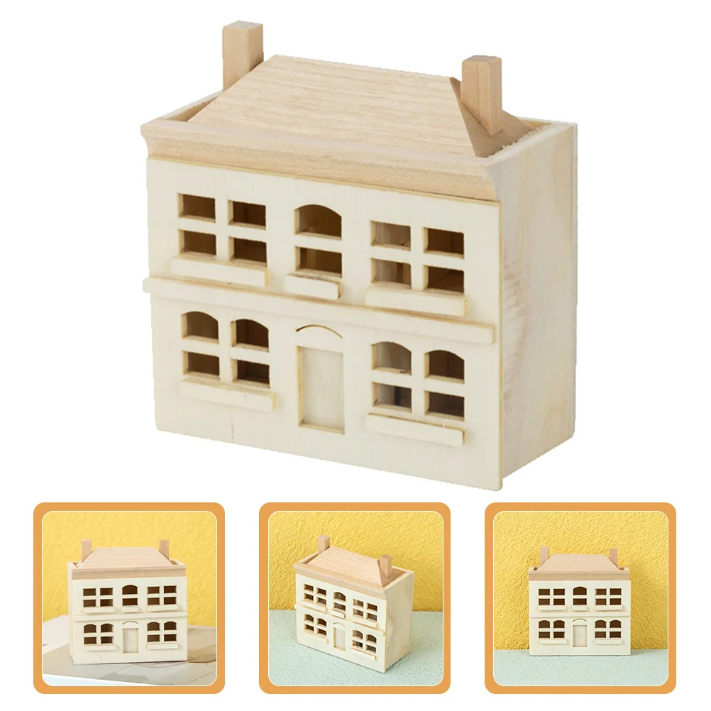 Miniatures Tiny House Scale Buildings Sand Table Villa Ornament Wood Model Toy Room Landscape Wooden
Miniatures Tiny House Scale Buildings Sand Table Villa Ornament Wood Model Toy Room Landscape Wooden