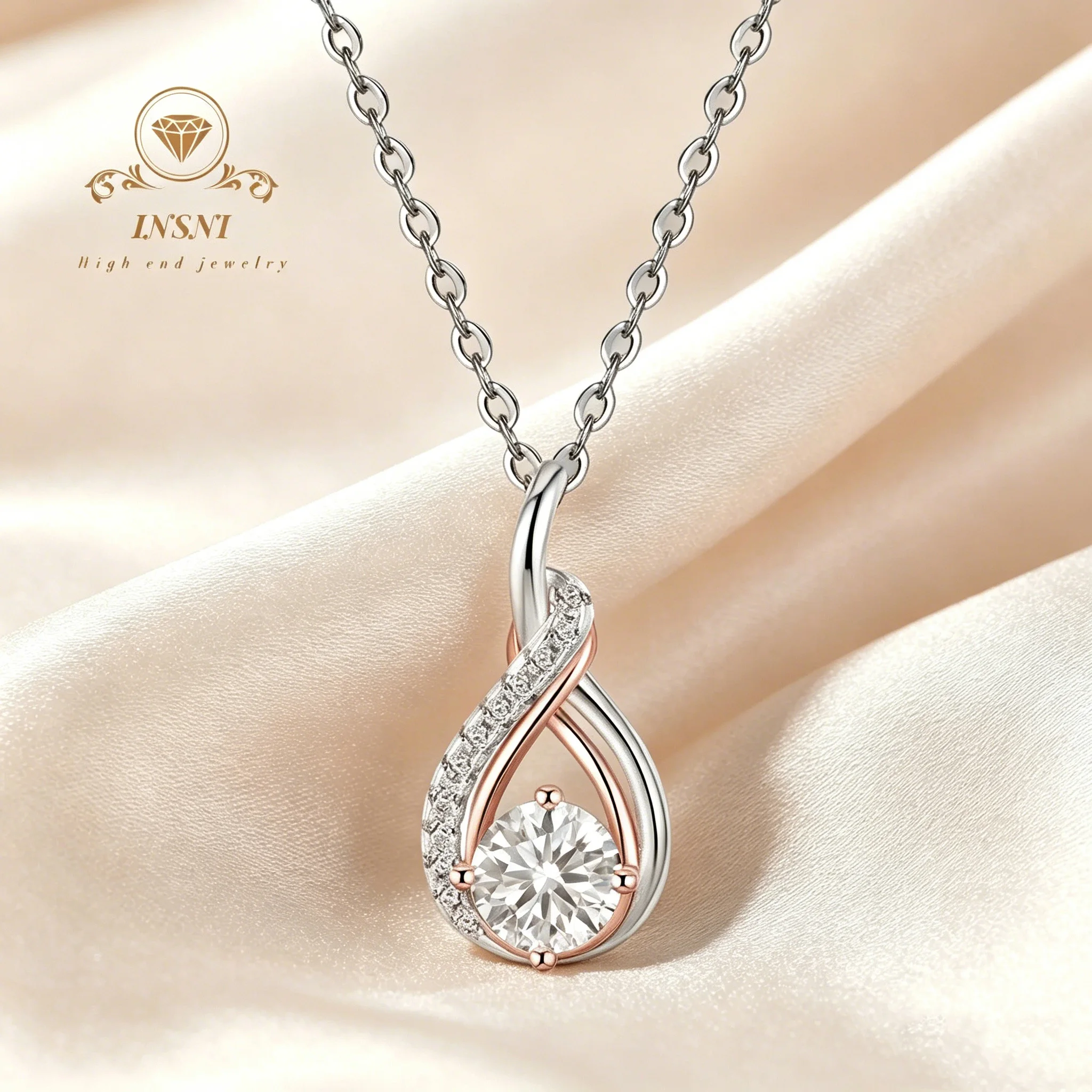 Moissanite Dual-Tone Necklace S925 Silver Four-Claw Classic Lockchain Certified Luxury Gift For Women Jewelry hypoallergenic
Moissanite Dual-Tone Necklace S925 Silver Four-Claw Classic Lockchain Certified Luxury Gift For Women Jewelry hypoallergenic