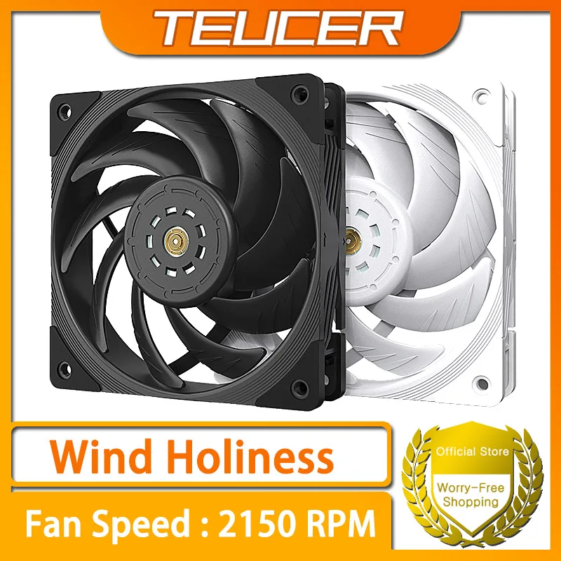 Охлаждающий вентилятор TEUCER Wind Holiness, 12 см, 12 В, 4 контакта, ШИМ, 2150 об/мин, S-FDB, тихий вентилятор с подшипником для корпуса компьютера
Охлаждающий вентилятор TEUCER Wind Holiness, 12 см, 12 В, 4 контакта, ШИМ, 2150 об/мин, S-FDB, тихий вентилятор с подшипником для корпуса компьютера