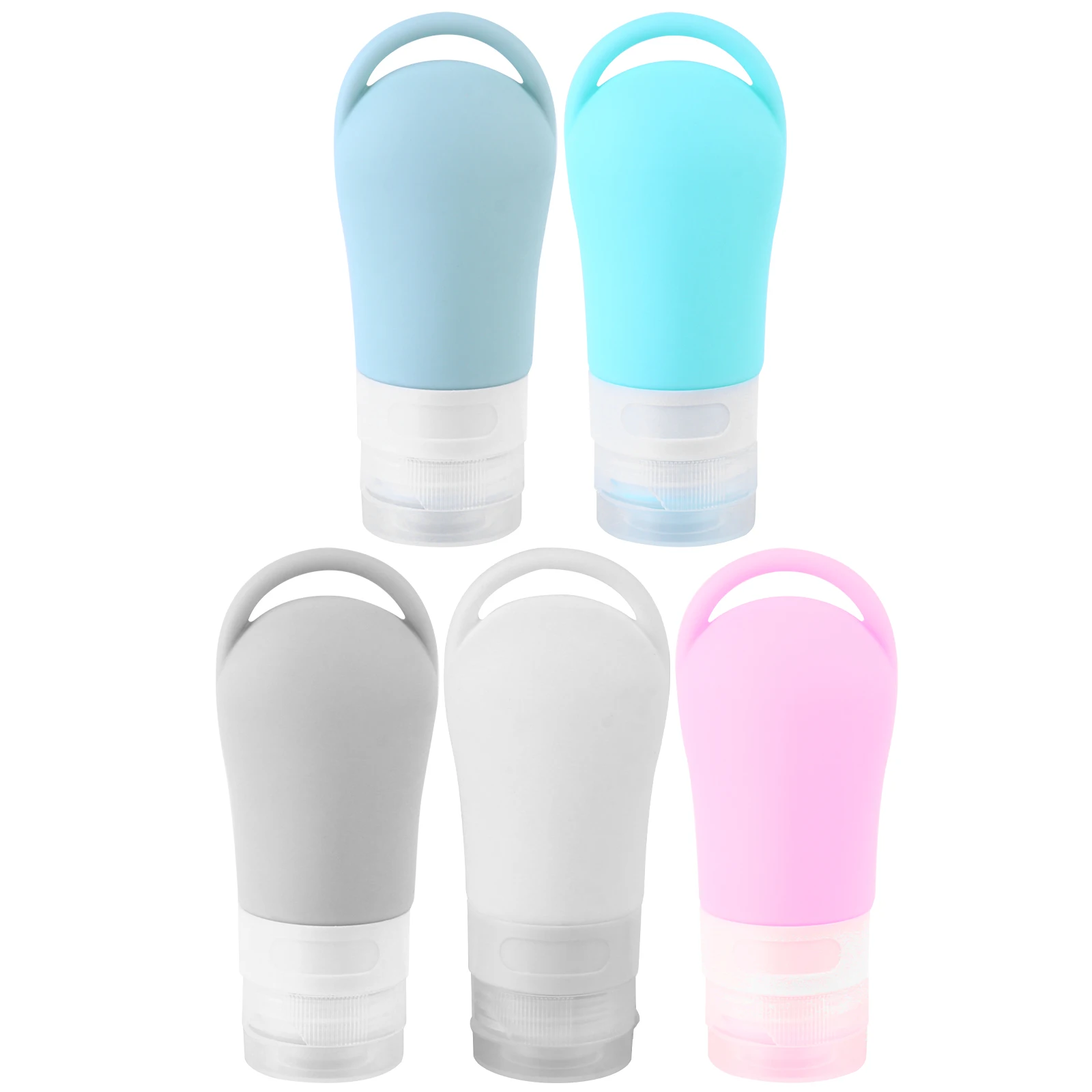 5 Pcs 60ml Cosmetics Bottling Set Leak Proof Travel Toiletries Bottles Refillable Shampoo Container Silica Gel Wash
5 Pcs 60ml Cosmetics Bottling Set Leak Proof Travel Toiletries Bottles Refillable Shampoo Container Silica Gel Wash