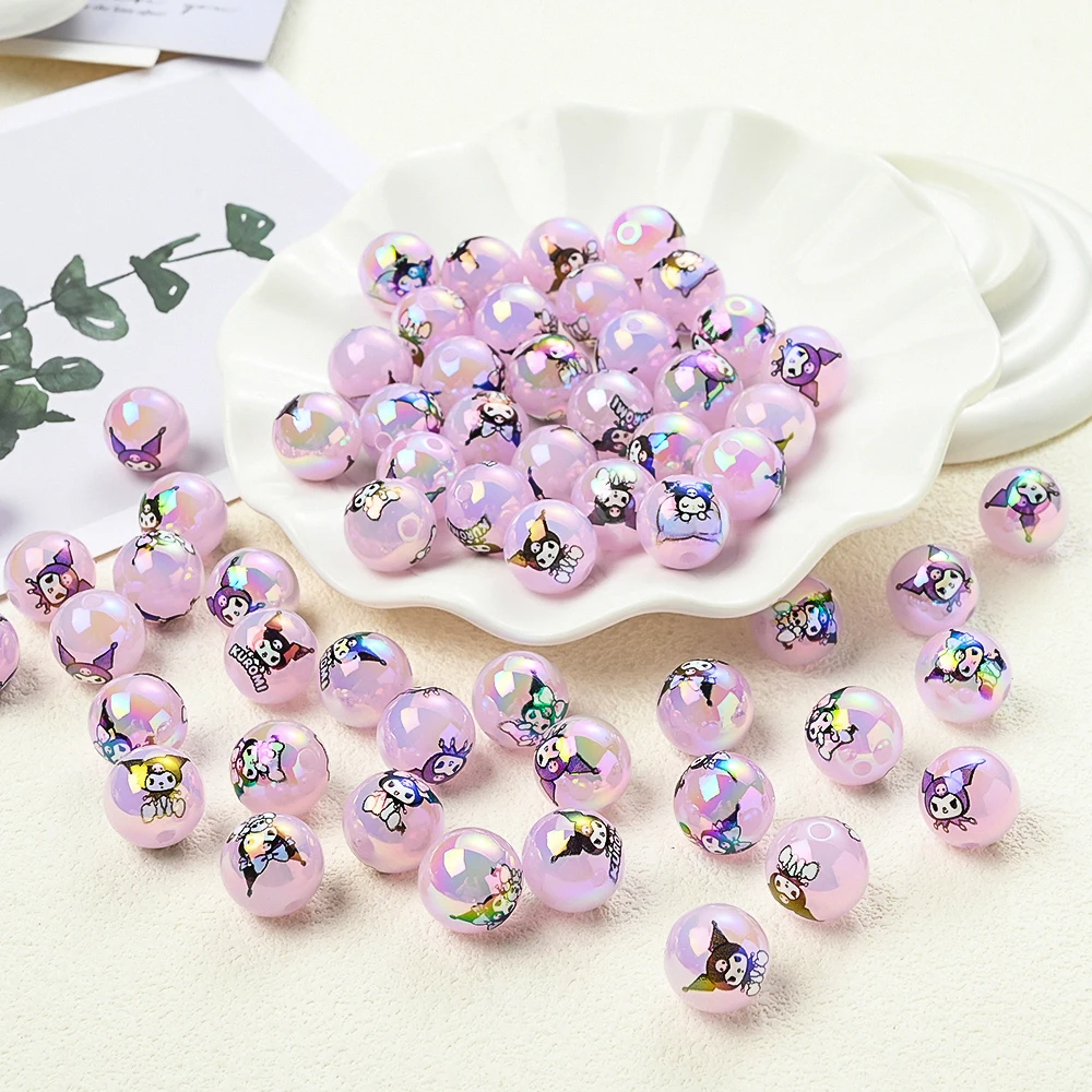 10pcs Kawaii Sanrio Kuromi Acrylic Beads Random Mix Round Loose Beads Perfect for DIY Pacifier Chain Keychain Jewelry
10pcs Kawaii Sanrio Kuromi Acrylic Beads Random Mix Round Loose Beads Perfect for DIY Pacifier Chain Keychain Jewelry