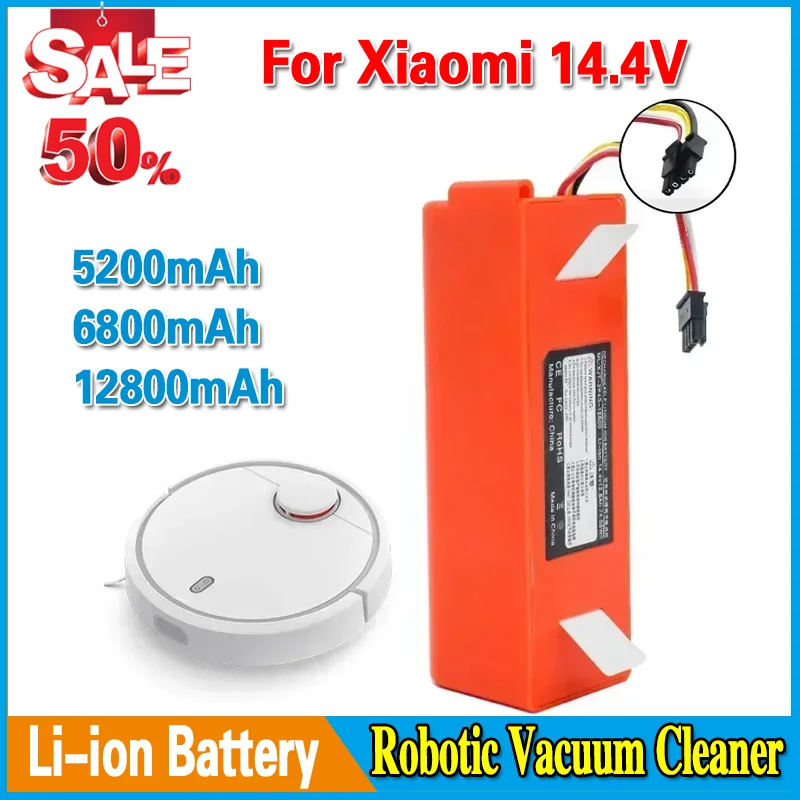 14,4 В литий-ионный аккумулятор для робота-пылесоса, сменный аккумулятор для робота Xiaomi Roborock S50 S51 S55, запасной аксессуар
14,4 В литий-ионный аккумулятор для робота-пылесоса, сменный аккумулятор для робота Xiaomi Roborock S50 S51 S55, запасной аксессуар