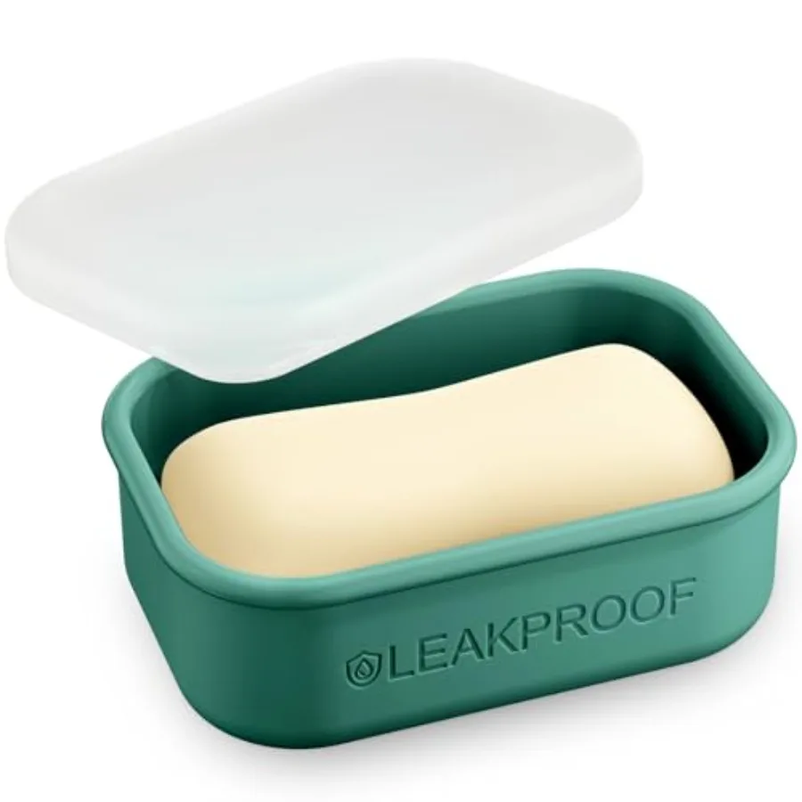 Compact Leakproof Travel Soap Case, Silicone Soap Box with Draining Layer, Enhanced Soap Container, Suitable for Camping, Gym,
Compact Leakproof Travel Soap Case, Silicone Soap Box with Draining Layer, Enhanced Soap Container, Suitable for Camping, Gym,