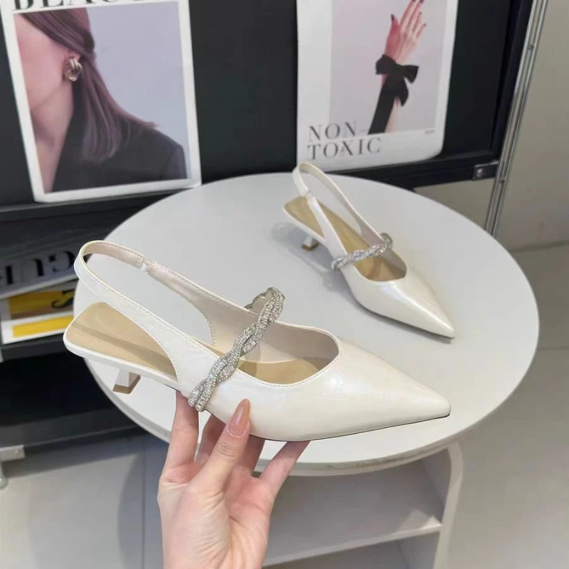 Women Shoe Summer 2026 New Fashion Pointed Toe Stiletto Medium Heel High Heels Women Back Empty Toe Sandals Women's Shoes
Women Shoe Summer 2026 New Fashion Pointed Toe Stiletto Medium Heel High Heels Women Back Empty Toe Sandals Women's Shoes