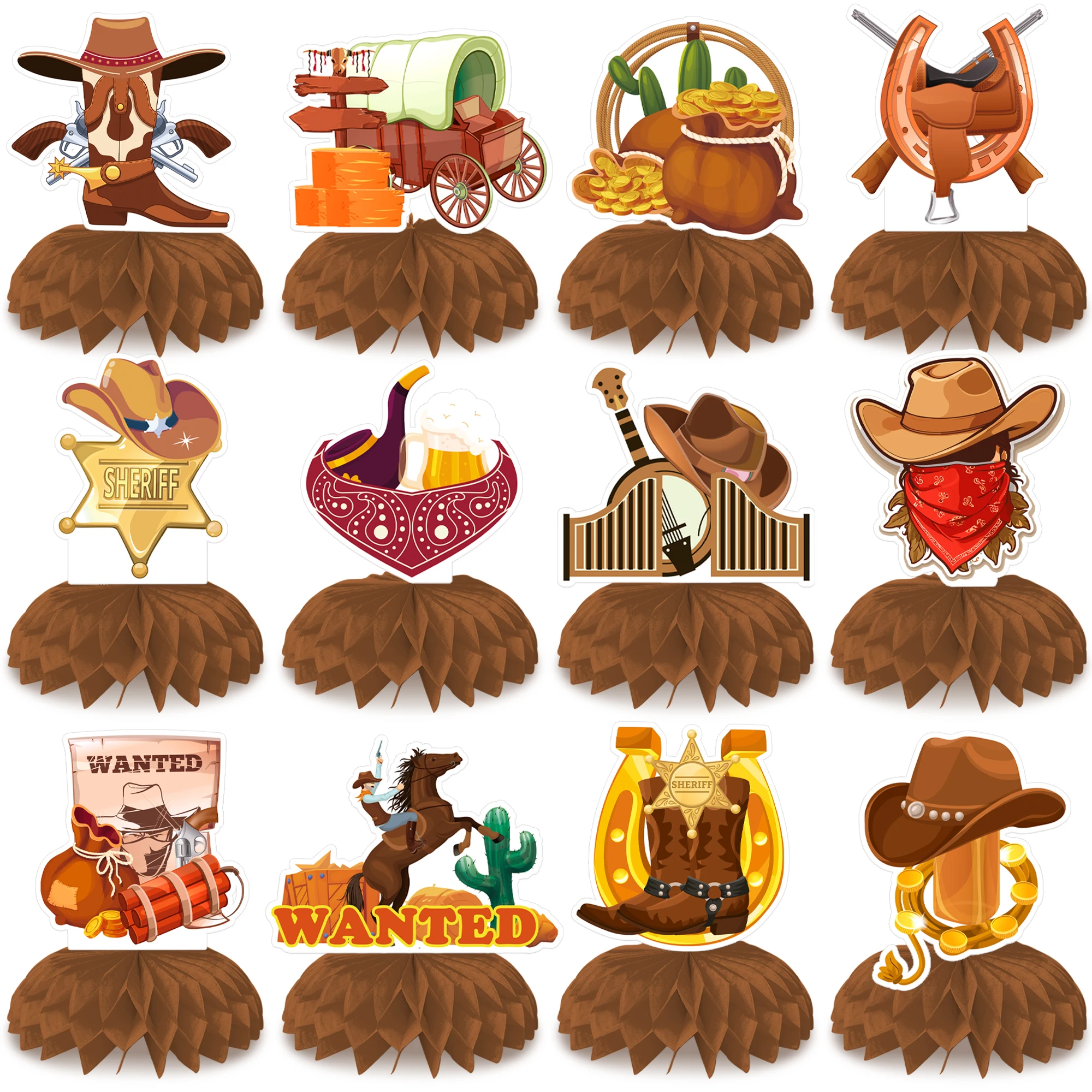 12 Pcs Western Cowboy Birthday Table Centerpieces Cowboy Honeycomb Centerpieces Western Cowboy Party Honeycomb Centerpieces for Western Cowboy Birthday Party Decorations
12 Pcs Western Cowboy Birthday Table Centerpieces Cowboy Honeycomb Centerpieces Western Cowboy Party Honeycomb Centerpieces for Western Cowboy Birthday Party Decorations