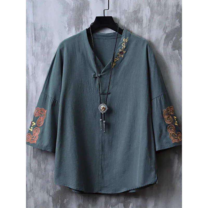 Large Size 300 Pou Linen ort Sve T-irt Men Women Summer Retro New Chinese Sle Cotton Linen Hanfu Top Breathable
Large Size 300 Pou Linen ort Sve T-irt Men Women Summer Retro New Chinese Sle Cotton Linen Hanfu Top Breathable